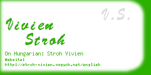 vivien stroh business card